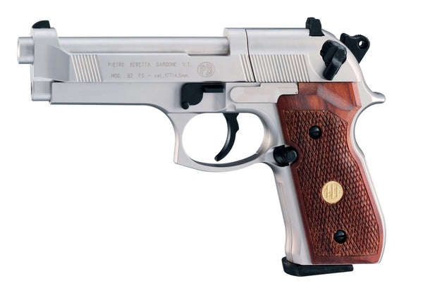 BERETTA .177 CO2 NICKEL WITH WOOD GRIPS