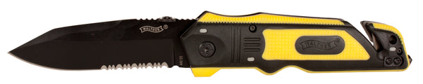 YELLOW WALTHER EMERGENCY RESCUE KNIFE