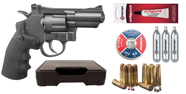 CROSMAN SNUB SNR357 .177  REVOLVER BLACK KIT