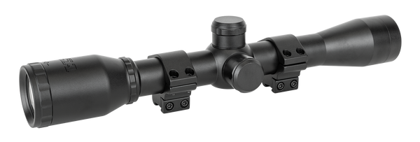 BSA ESSENTIAL FFMD 4X32 WR RIFLESCOPE WITH MOUNTS