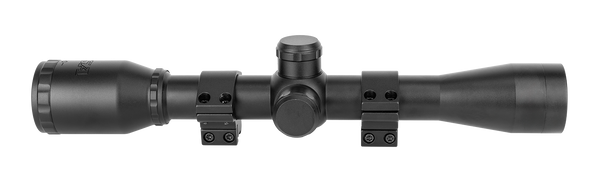 BSA ESSENTIAL FFMD 4X32 WR RIFLESCOPE WITH MOUNTS