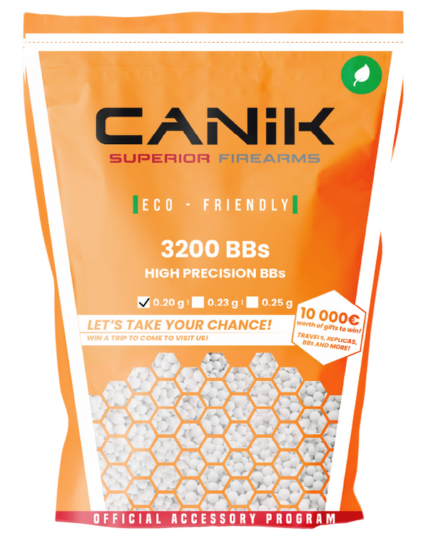 CANIK BIO BB'S .20 WHITE BAG OF 3200