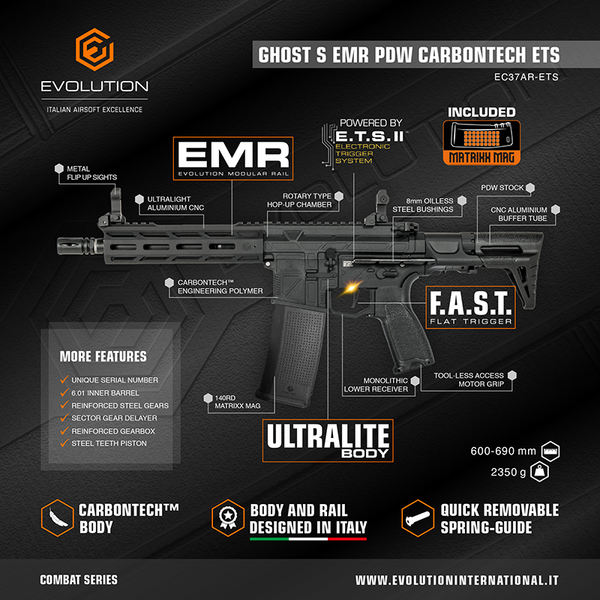 EVOLUTION GHOST S EMR PDW CARBONTECH ETS