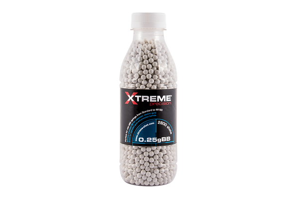 XTREME PRECISION 0.25G BB'S BOTTLE OF 2800 WHITE