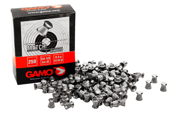 GAMO MATCH DIABLO FLAT HEAD PELLETS .22 CARTON 250
