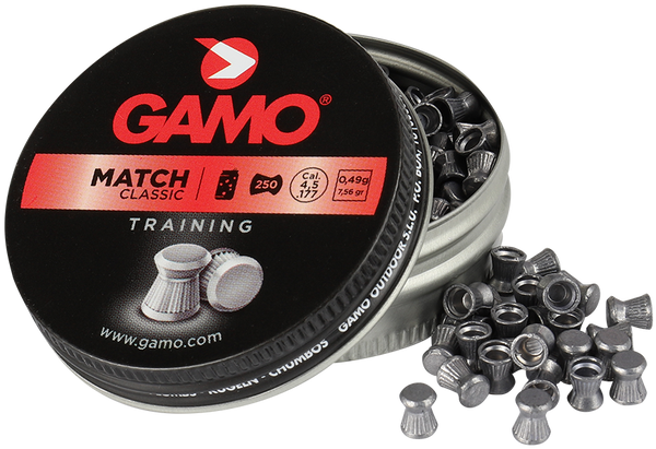 GAMO MATCH CLASSIC FLAT HEAD PELLETS .177
