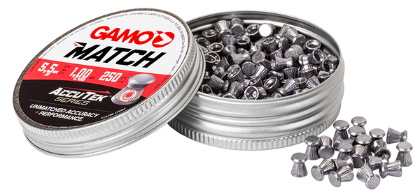 GAMO MATCH ACCUTEK SERIES PELLETS .22 TIN 250
