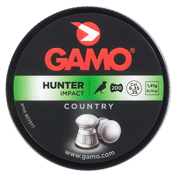 GAMO HUNTER IMPACT PELLETS .25 TIN 200