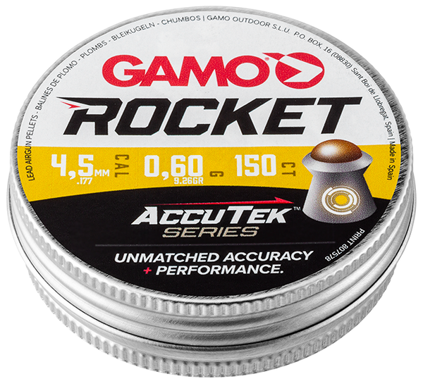 GAMO ROCKET ACCUTEK SERIES PELLETS .177 TIN 150