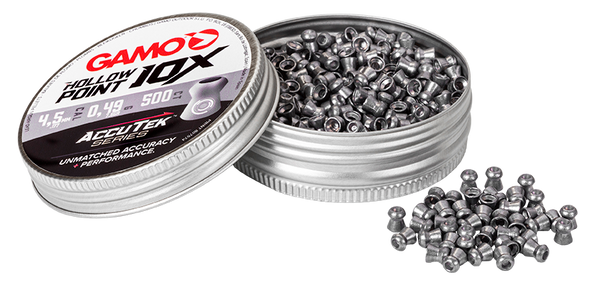 GAMO HOLLOW POINT 10X ACCUTEK SERIES PELLETS .177 TIN 500