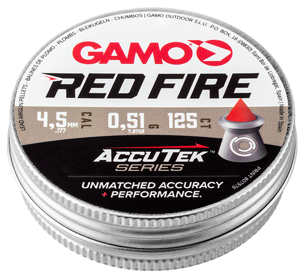 GAMO RED FIRE ACCUTEK SERIES PELLETS .177 TIN 125