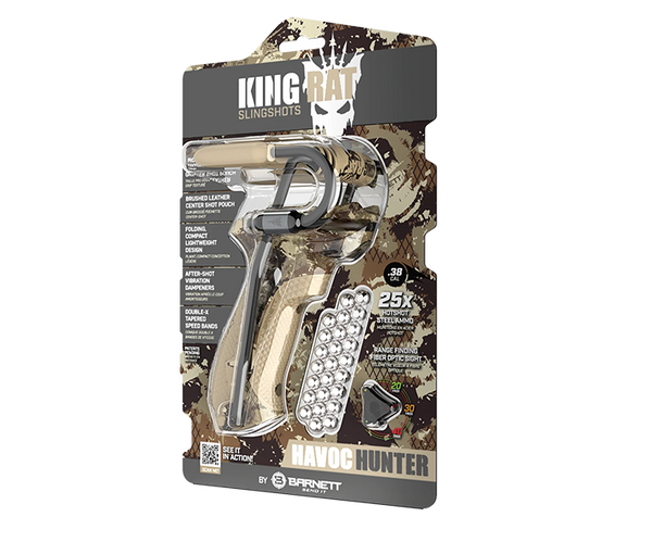 KING RAT HAVOC HUNTER SOFT GRIP SLINGSHOT