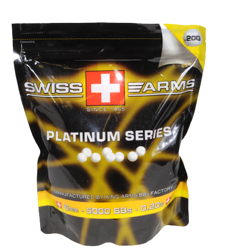 SWISS ARMS 0.20GR WHITE BBS 1KG 5000PK