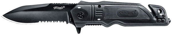 BLACK WALTHER EMERGENCY RESCUE KNIFE